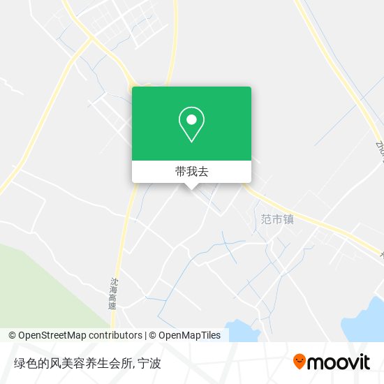 绿色的风美容养生会所地图