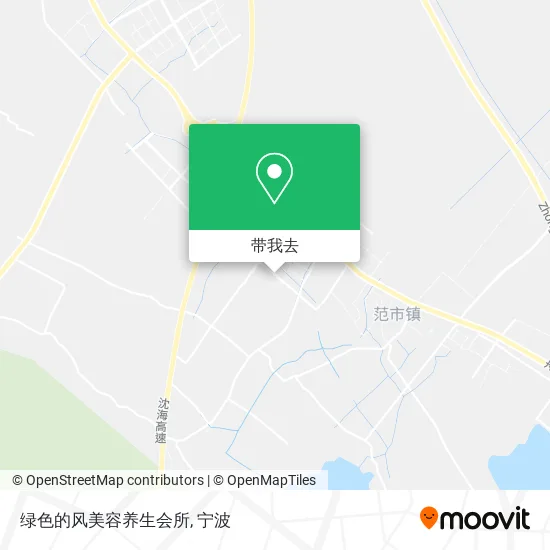 绿色的风美容养生会所地图
