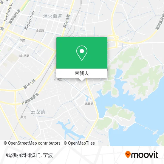 钱湖丽园-北2门地图