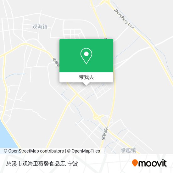慈溪市观海卫薇馨食品店地图