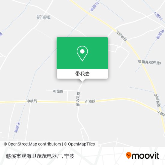 慈溪市观海卫茂茂电器厂地图