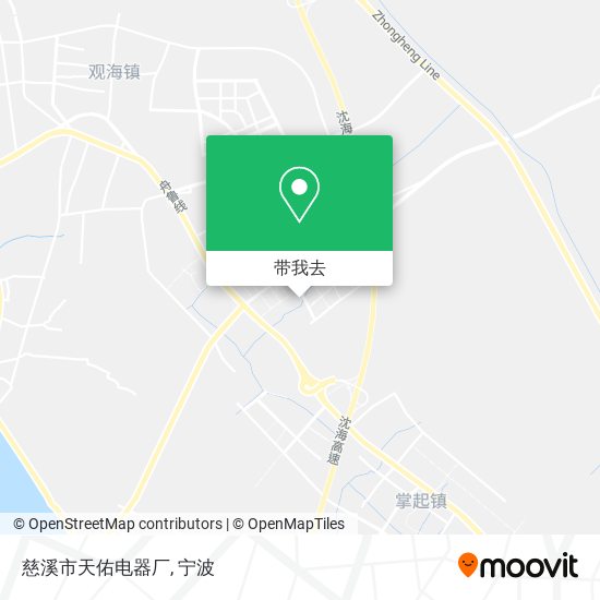 慈溪市天佑电器厂地图