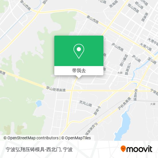 宁波弘翔压铸模具-西北门地图