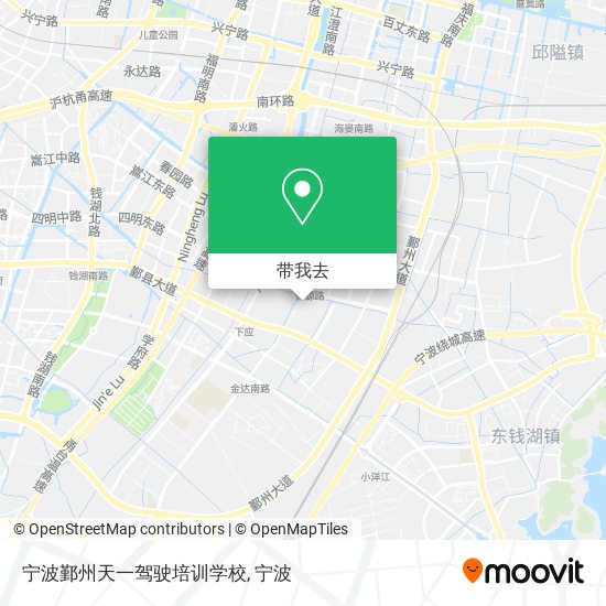 宁波鄞州天一驾驶培训学校地图