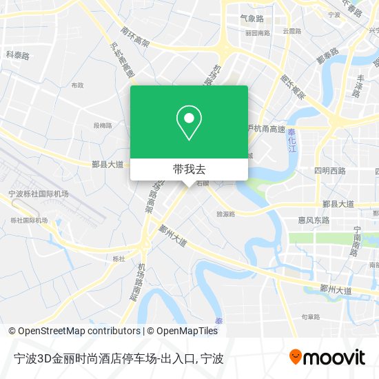 宁波3D金丽时尚酒店停车场-出入口地图