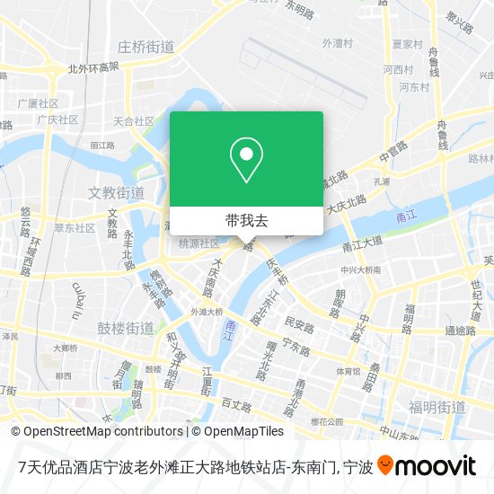 7天优品酒店宁波老外滩正大路地铁站店-东南门地图