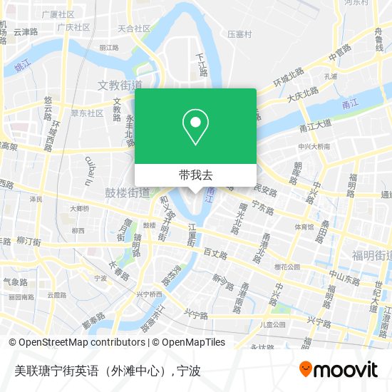 美联瑭宁街英语（外滩中心）地图