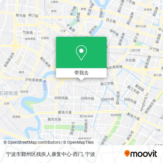 宁波市鄞州区残疾人康复中心-西门地图