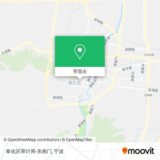 奉化区审计局-东南门地图