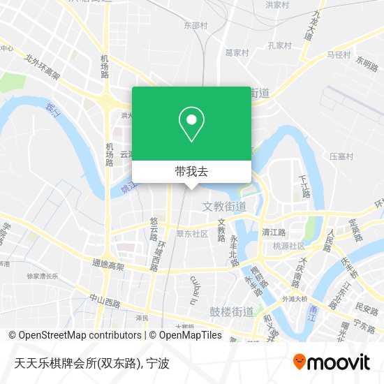 天天乐棋牌会所(双东路)地图
