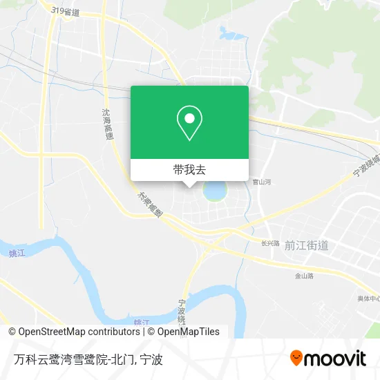 万科云鹭湾雪鹭院-北门地图