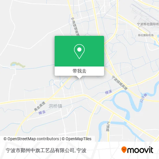 宁波市鄞州中旗工艺品有限公司地图