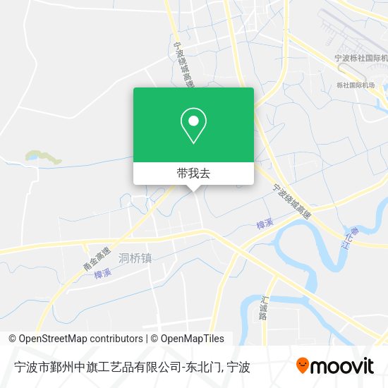 宁波市鄞州中旗工艺品有限公司-东北门地图