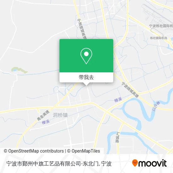 宁波市鄞州中旗工艺品有限公司-东北门地图