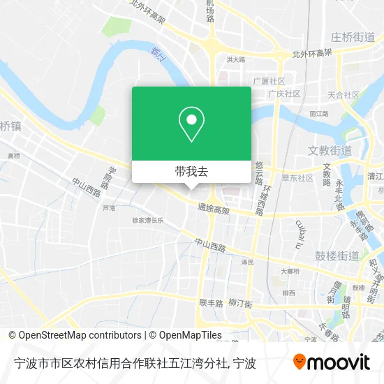 宁波市市区农村信用合作联社五江湾分社地图