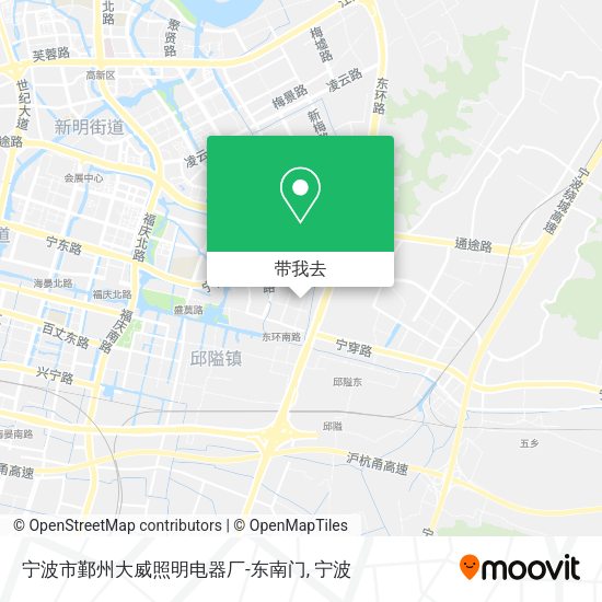 宁波市鄞州大威照明电器厂-东南门地图