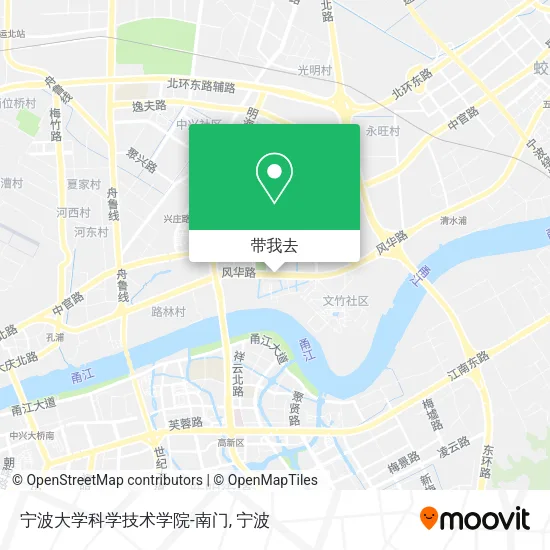 宁波大学科学技术学院-南门地图