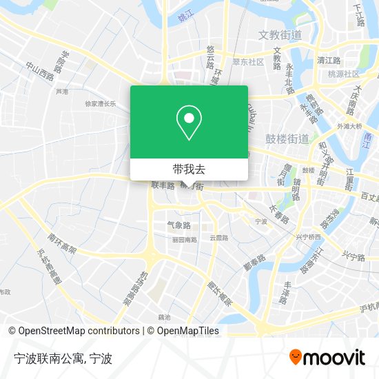 宁波联南公寓地图
