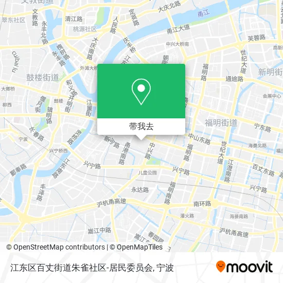 江东区百丈街道朱雀社区-居民委员会地图