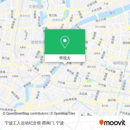 宁波工人运动纪念馆-西南门地图