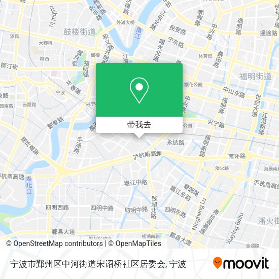 宁波市鄞州区中河街道宋诏桥社区居委会地图