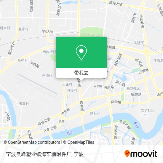 宁波良峰塑业镇海车辆附件厂地图