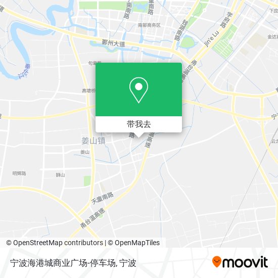 宁波海港城商业广场-停车场地图