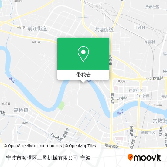 宁波市海曙区三盈机械有限公司地图