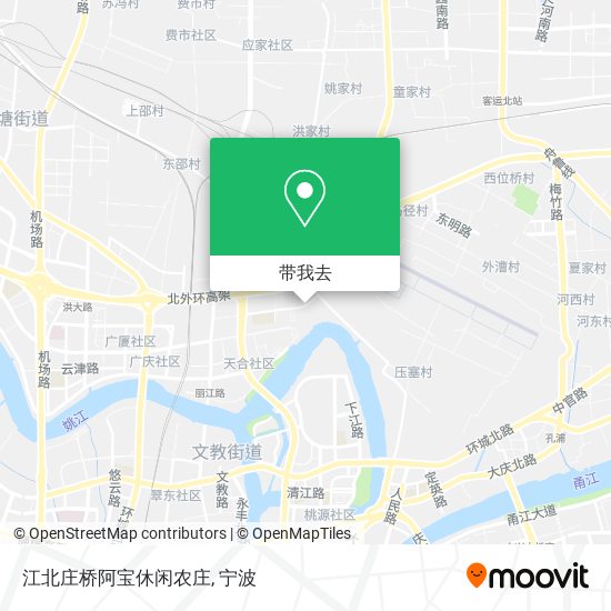 江北庄桥阿宝休闲农庄地图