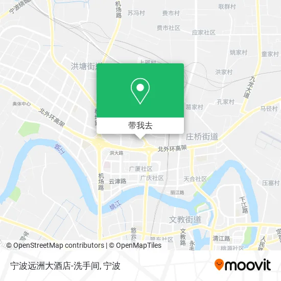 宁波远洲大酒店-洗手间地图