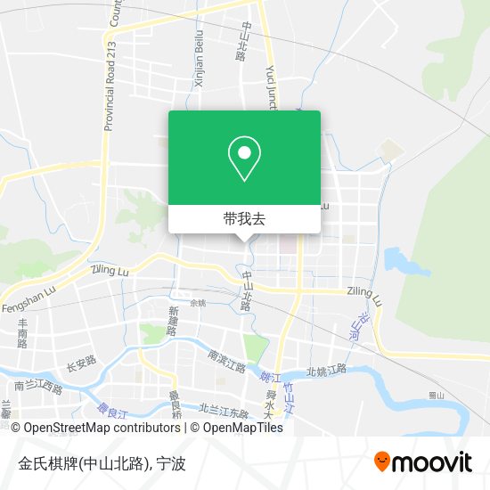 金氏棋牌(中山北路)地图