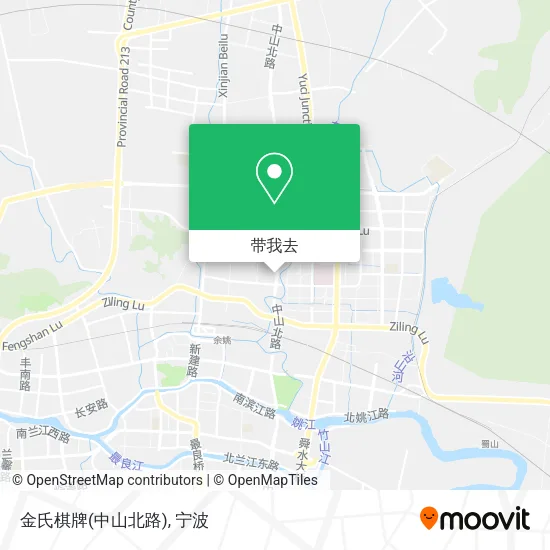 金氏棋牌(中山北路)地图