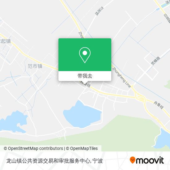 龙山镇公共资源交易和审批服务中心地图