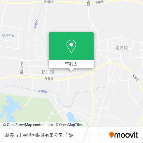 慈溪市上林湖包装带有限公司地图