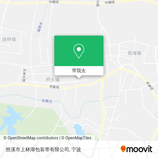 慈溪市上林湖包装带有限公司地图