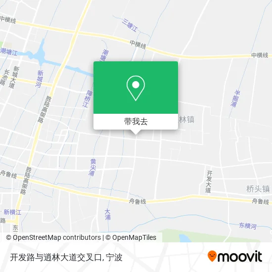 开发路与逍林大道交叉口地图