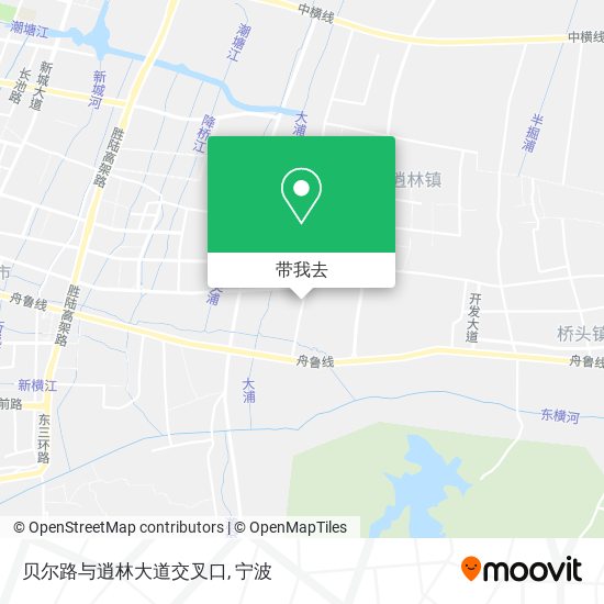 贝尔路与逍林大道交叉口地图