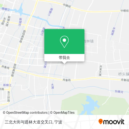 三北大街与逍林大道交叉口地图