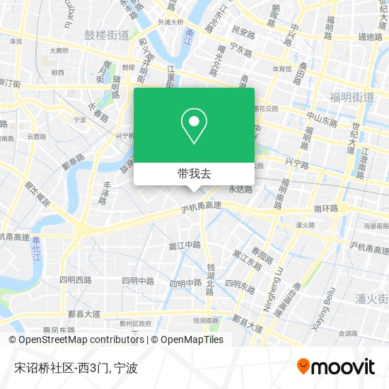 宋诏桥社区-西3门地图