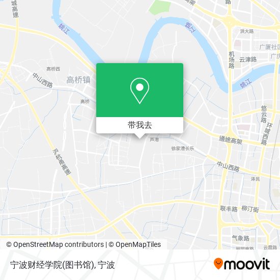 宁波财经学院(图书馆)地图