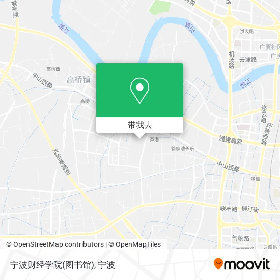 宁波财经学院(图书馆)地图