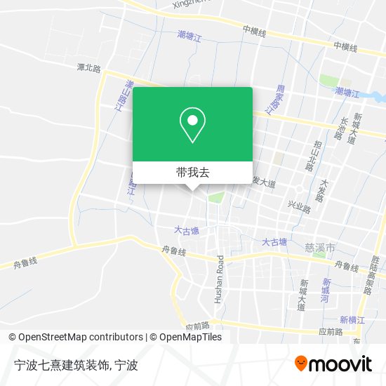 宁波七熹建筑装饰地图