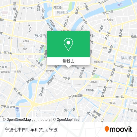 宁波七中自行车租赁点地图
