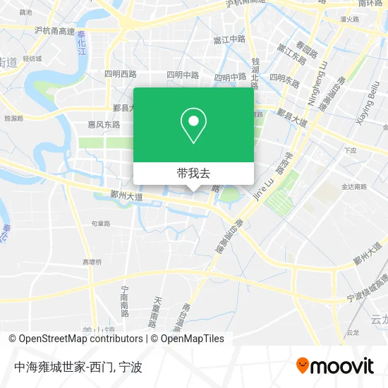中海雍城世家-西门地图