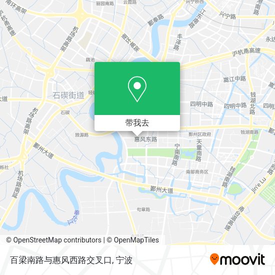 百梁南路与惠风西路交叉口地图