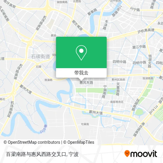 百梁南路与惠风西路交叉口地图