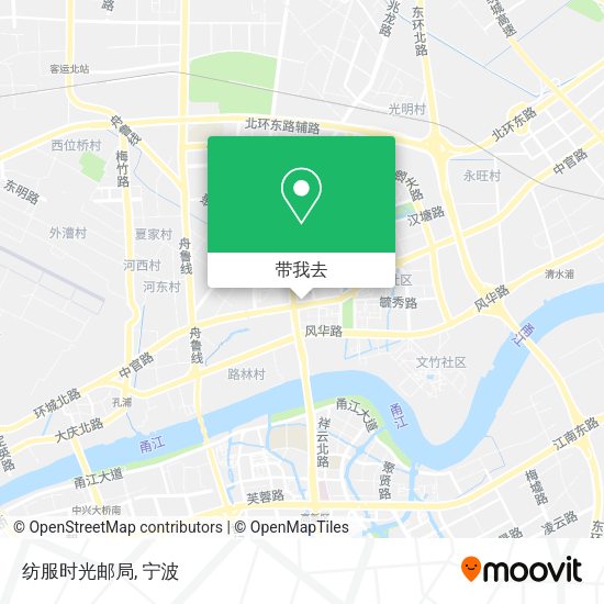 纺服时光邮局地图