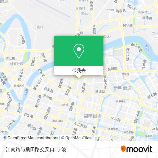 江南路与桑田路交叉口地图