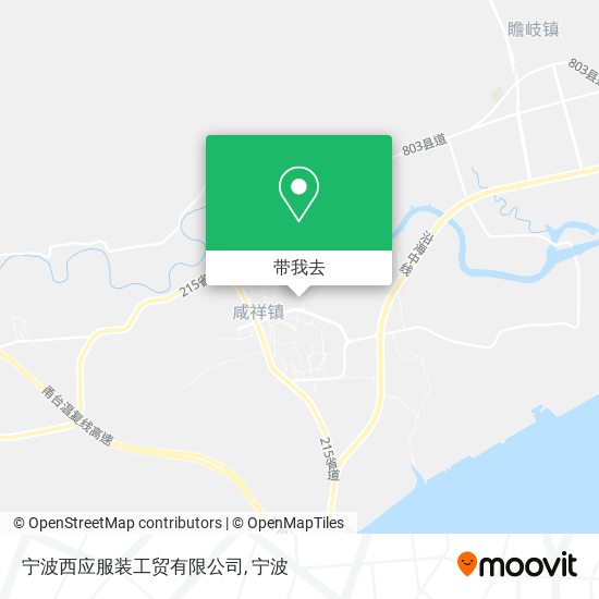 宁波西应服装工贸有限公司地图