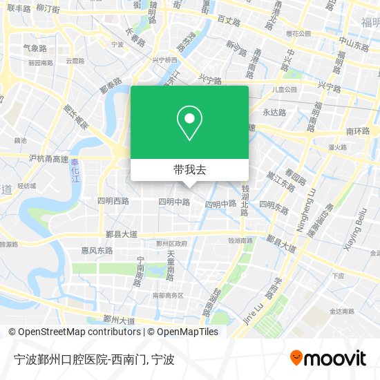 宁波鄞州口腔医院-西南门地图